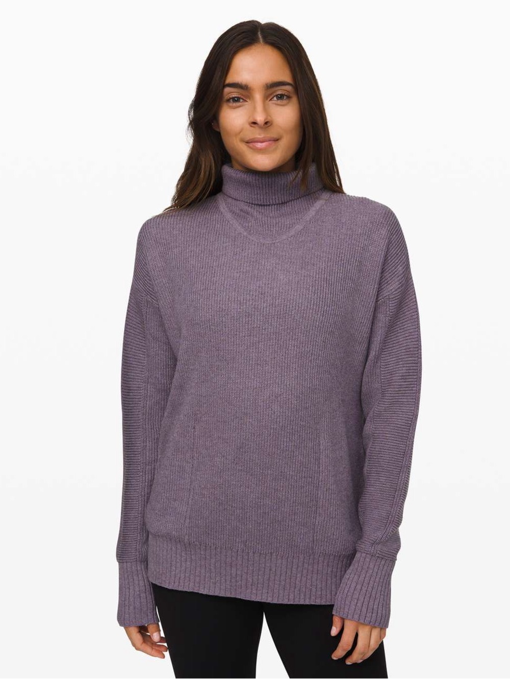039 lululemon athletica Women's Cozy Calling Turtleneck Purple Heather Quartz